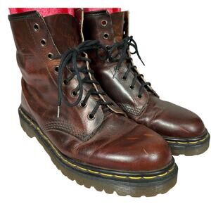 Dr. Martens Vintage Made in England 1460 Oxblood Brown 7UK Eye Combat Boots 8US